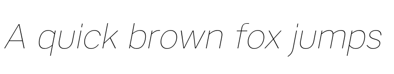 Preview of FONTSPRING DEMO - Artico Thin Italic font