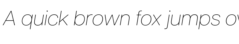 Preview of FONTSPRING DEMO - Articulat CF Thin Italic font
