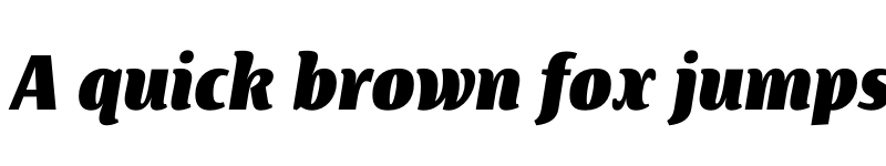 Preview of FONTSPRING DEMO - Artigua Black Italic Regular font