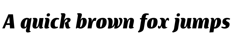 Preview of FONTSPRING DEMO - Artigua ExtraBold Italic Regular font