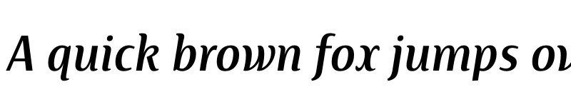 Preview of FONTSPRING DEMO - Artigua Medium Italic Regular font