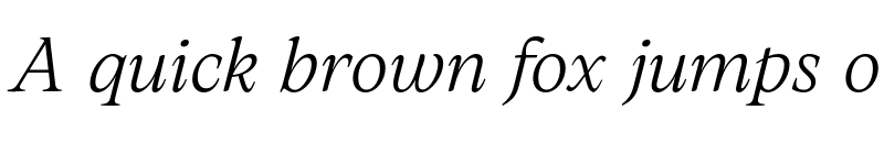 Preview of FONTSPRING DEMO - Artusi Light Italic font