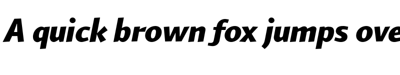 Preview of FONTSPRING DEMO - ArumSans Bd Black Italic font