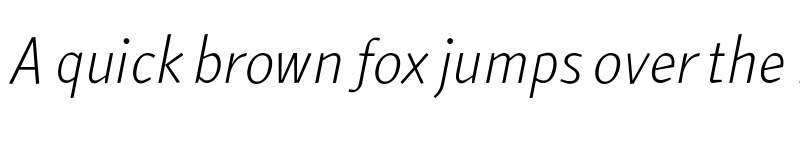 Preview of FONTSPRING DEMO - ArumSans Lt Italic font