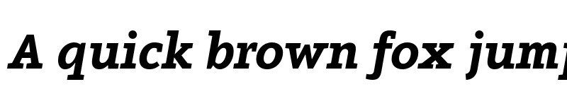 Preview of FONTSPRING DEMO - Arventa Slab PRO Black Bold Italic font