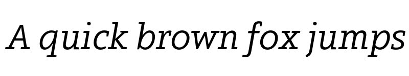 Preview of FONTSPRING DEMO - Arventa Slab PRO Book Italic font