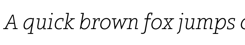 Preview of FONTSPRING DEMO - Arventa Slab PRO Thin Italic font