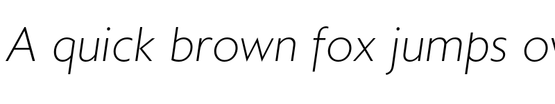 Preview of FONTSPRING DEMO - Astoria Sans ExtLt Italic font