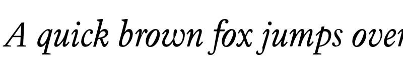 Preview of FONTSPRING DEMO - Athanasius PRO Light Italic font
