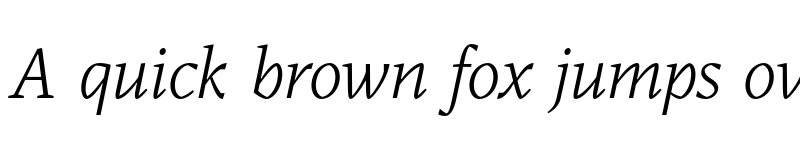 Preview of FONTSPRING DEMO - Audela Book Italic Regular font