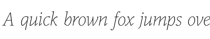 Preview of FONTSPRING DEMO - Audela Extralight Italic Regular font