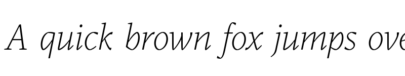 Preview of FONTSPRING DEMO - Audela Light Italic Regular font