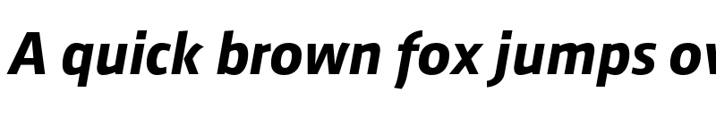 Preview of FONTSPRING DEMO - August Sans Pro Bold Italic font