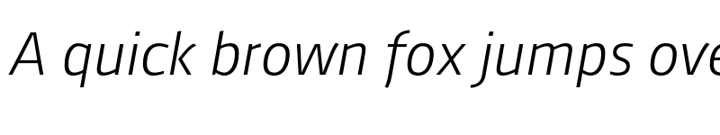 Preview of FONTSPRING DEMO - August Sans Pro Light Italic font