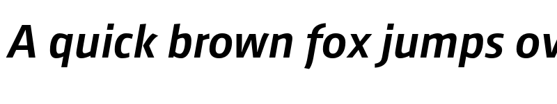 Preview of FONTSPRING DEMO - August Sans Pro Med Bold Italic font