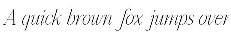 Preview of FONTSPRING DEMO - Aumiller Serif Thin Italic font