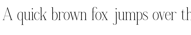 Preview of FONTSPRING DEMO - Aumiller Serif Thin Regular font