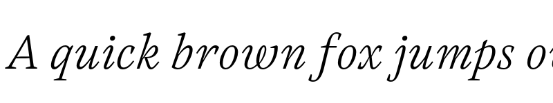 Preview of FONTSPRING DEMO - Austera Text Extralight Italic font