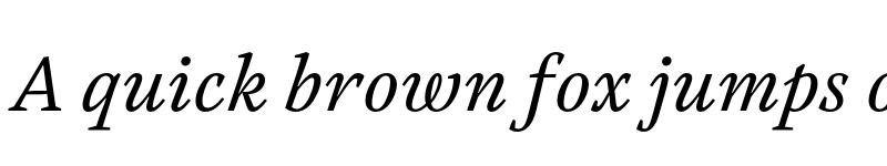 Preview of FONTSPRING DEMO - Austera Text Italic font