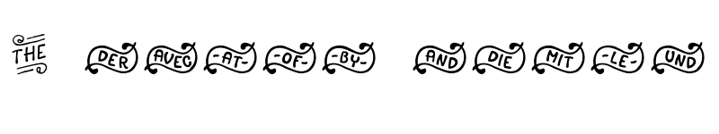 Preview of FONTSPRING DEMO - Avaline Extras Catchwords Regular font