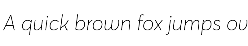 Preview of FONTSPRING DEMO - Averta Std Thin Italic font