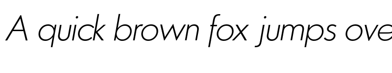 Preview of FONTSPRING DEMO - Azur XLightItalic Regular font