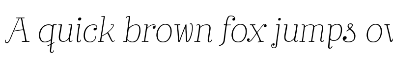 Preview of FONTSPRING DEMO - Bach Extra Light It Regular font