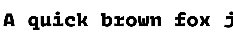 Preview of FONTSPRING DEMO - Bakemono Mono Extrabold Regular font