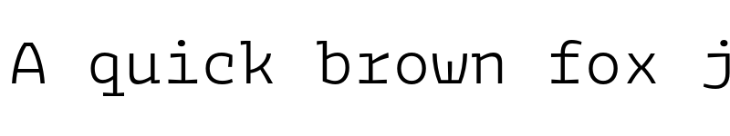 Preview of FONTSPRING DEMO - Bakemono Mono Light Regular font