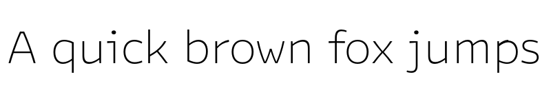 Preview of FONTSPRING DEMO - Bakemono Text ExtraLight Regular font