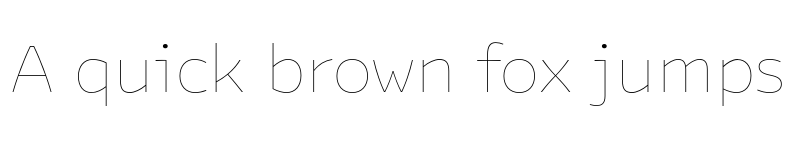 Preview of FONTSPRING DEMO - Bakemono Text Thin Regular font