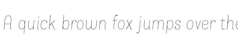 Preview of FONTSPRING DEMO - Bakewell Hairline Narrow Italic Regular font