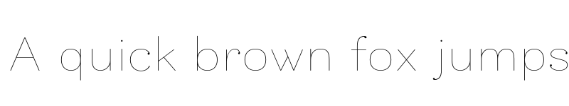 Preview of FONTSPRING DEMO - Bakewell Hairline Semi-Wide Regular font