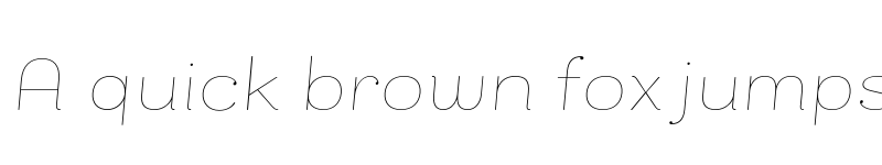 Preview of FONTSPRING DEMO - Bakewell Hairline Wide Italic Regular font