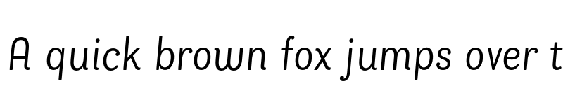 Preview of FONTSPRING DEMO - Bakewell Narrow Italic Regular font