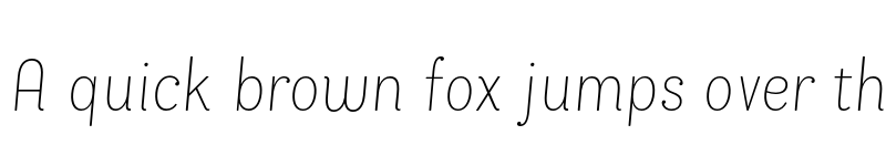Preview of FONTSPRING DEMO - Bakewell Thin Narrow Italic Regular font
