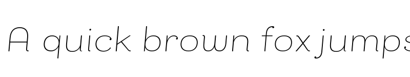 Preview of FONTSPRING DEMO - Bakewell Thin Wide Italic Regular font