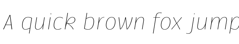 Preview of FONTSPRING DEMO - Ballarih Thin Italic font