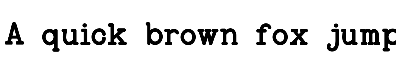 Preview of FONTSPRING DEMO - BaltimoreTypewriterBold Regular font