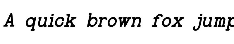 Preview of FONTSPRING DEMO - BaltimoreTypewriterItalic Regular font