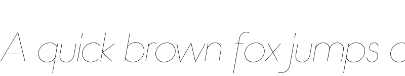 Preview of FONTSPRING DEMO - Bambino Extra Light Italic Regular font