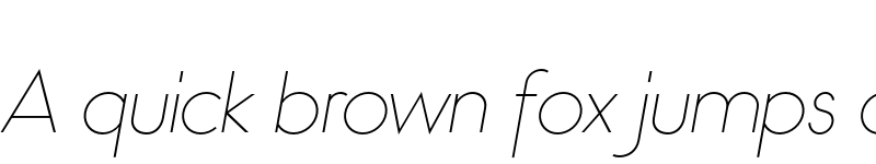Preview of FONTSPRING DEMO - Bambino Thin Italic Regular font