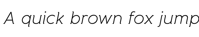 Preview of FONTSPRING DEMO - Banda Light Light Italic font