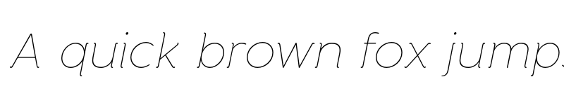 Preview of FONTSPRING DEMO - Banda ultra thin Italic font