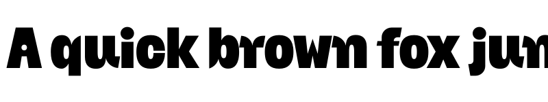 Preview of FONTSPRING DEMO - Bangel Black Regular font