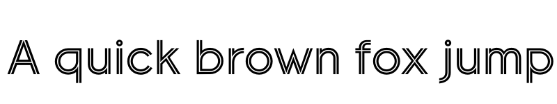 Preview of FONTSPRING DEMO - Banks Miles Double Line Regular font