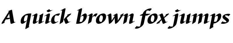 Preview of FONTSPRING DEMO - Barbedor FS Med Bold Italic font