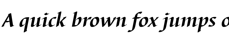 Preview of FONTSPRING DEMO - Barbedor Pro Bold Italic font