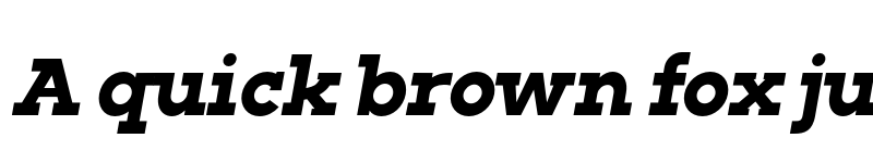 Preview of FONTSPRING DEMO - Barnic Slab Black Italic font
