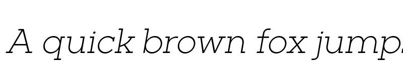 Preview of FONTSPRING DEMO - Barnic Slab ExtLt Italic font